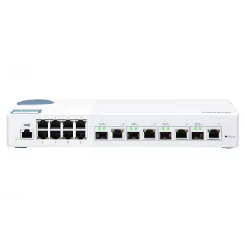 QNAP QSW-M408-4C tīkla komutators pārvaldāms L2 Gigabit Ethernet (10/100/1000) balts