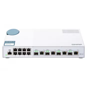 QNAP QSW-M408-4C tīkla komutators pārvaldāms L2 Gigabit Ethernet (10/100/1000) balts