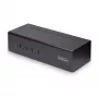 StarTech.com 4 portu divu monitoru DisplayPort KVM slēdzis, 4K 60Hz, 2x USB 5Gbps centrmezgla porti, 2x USB 2.0 HID porti, pārslēgšana ar karstajiem taustiņiem un pogām, TAA atbilstīgs - 3,5 mm audio, HDCP