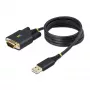 StarTech.com 3 pēdu (1 m) USB–seriālā porta adaptera kabelis, COM saglabāšana, maināmās skrūves/uzgriežņi, USB-A uz DB9 RS232, FTDI IC, ESD aizsardzība, Windows/macOS/Linux