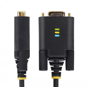 StarTech.com 3 pēdu (1 m) USB–seriālā porta adaptera kabelis, COM saglabāšana, maināmās skrūves/uzgriežņi, USB-A uz DB9 RS232, FTDI IC, ESD aizsardzība, Windows/macOS/Linux