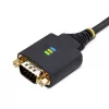 StarTech.com 3 pēdu (1 m) USB–seriālā porta adaptera kabelis, COM saglabāšana, maināmās skrūves/uzgriežņi, USB-A uz DB9 RS232, FTDI IC, ESD aizsardzība, Windows/macOS/Linux