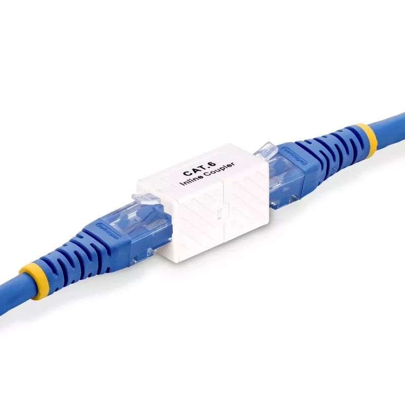 StarTech.com RJ45 savienotājs, rindas Cat6 savienotājs, sievišķais-sievišķais (F/F) T568 savienotājs, neekranēts Ethernet kabeļa pagarinātājs