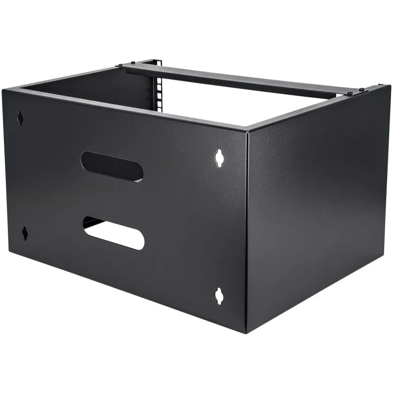 StarTech.com 6U sienas stiprinājuma tīkla statīvs – 14 collu dziļums (zema profila) – 19 collu ielāpu paneļa kronšteins seklas serveru un IT iekārtu, tīkla slēdžu montāžai – 44 mārciņas/20 kg kravnesība, melns