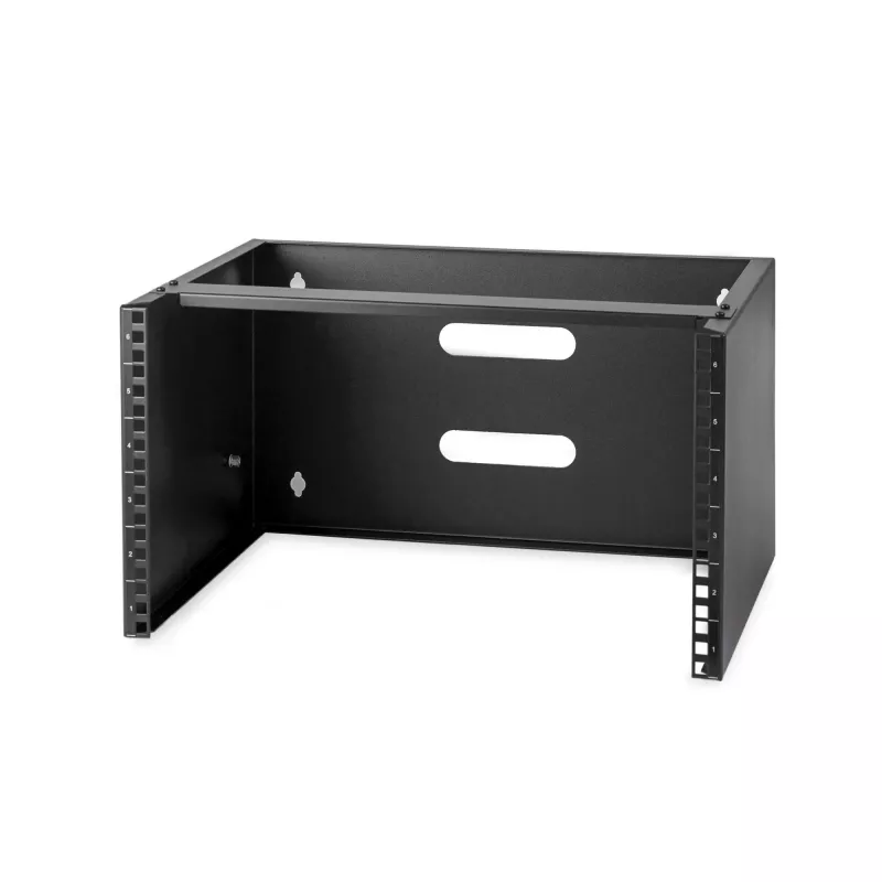StarTech.com 6U sienas stiprinājuma tīkla statīvs – 14 collu dziļums (zema profila) – 19 collu ielāpu paneļa kronšteins seklas serveru un IT iekārtu, tīkla slēdžu montāžai – 44 mārciņas/20 kg kravnesība, melns