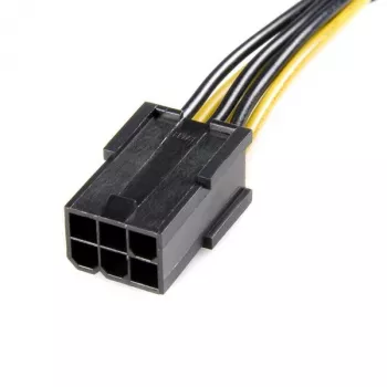 StarTech.com PCI Express 6 kontaktu uz 8 kontaktu strāvas adaptera kabelis, PCI-E (8 kontaktu), PCI-E (6 kontaktu), 0,155 m, vīrišķais, sievišķais, taisns