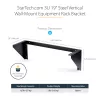 StarTech.com 3U 19” sienas stiprinājuma vertikālā plaukta kronšteins, sienas stiprinājuma patch paneļa kronšteins datu/AV/IT/datoru iekārtām, 3U plaukts skapim vai serveru telpai, atbalsta 150 lb (68 kg) slodzi