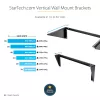 StarTech.com 3U 19” sienas stiprinājuma vertikālā plaukta kronšteins, sienas stiprinājuma patch paneļa kronšteins datu/AV/IT/datoru iekārtām, 3U plaukts skapim vai serveru telpai, atbalsta 150 lb (68 kg) slodzi