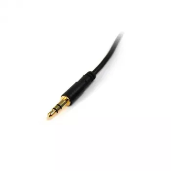 StarTech.com 3 pēdu plāns 3,5 mm stereo audio kabelis - vīr./vīr., 3,5 mm, vīrišķais, 3,5 mm, vīrišķais, 0,91 m, melns
