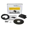 StarTech.com 2 portu industriāls uz sienas stiprināms USB–Seriālais adaptera centrmezgls ar DIN sliedes skavām