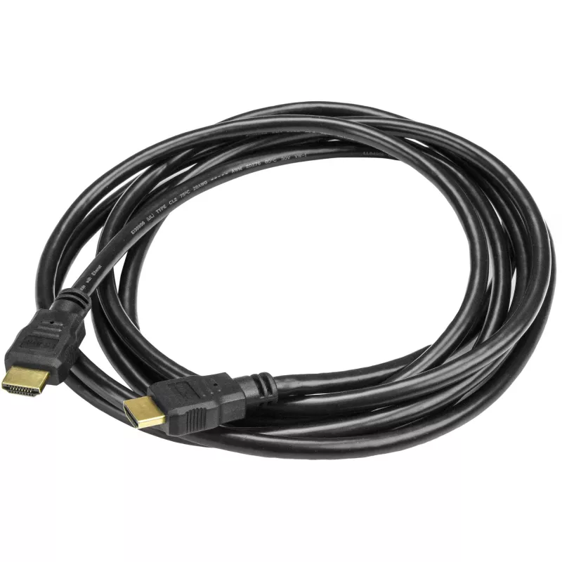 StarTech.com 3m (10ft) HDMI kabelis - 4K ātrdarbīgs HDMI kabelis ar Ethernet - UHD 4K 30Hz video - HDMI 1.4 kabelis - Ultra HD HDMI monitoriem, projektoriem, televizoriem un displejiem - melns HDMI vads - vīr./vīr.