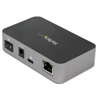 StarTech.com ~ 3 portu USB C 3.2 Gen 2 centrmezgls ar Ethernet adapteri - 10 Gbps USB Type-C uz 2x USB-A un 1x USB-C pieslēgvietu - USB centrmezgls ar BC 1.2 tālruņa ātro uzlādi - SuperSpeed 10 Gbps USB C centrmezgls