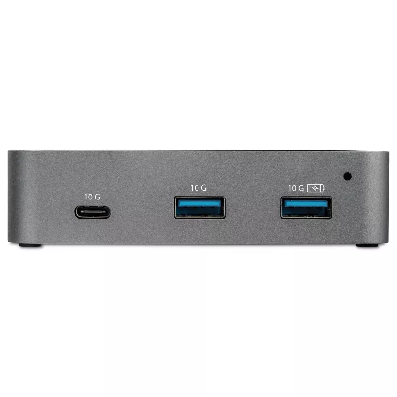 StarTech.com ~ 3 portu USB C 3.2 Gen 2 centrmezgls ar Ethernet adapteri - 10 Gbps USB Type-C uz 2x USB-A un 1x USB-C pieslēgvietu - USB centrmezgls ar BC 1.2 tālruņa ātro uzlādi - SuperSpeed 10 Gbps USB C centrmezgls