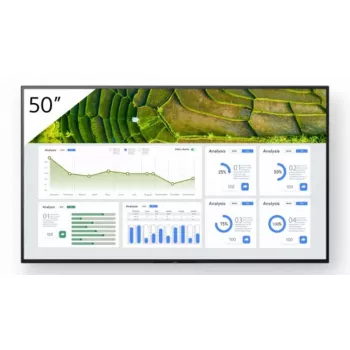 Sony FW-50BZ30L Bravia Professional digitālo izkārtņu displejs, 50 collas (127 cm), LCD, 4K UHD 3840x2160, HDR, 440 cd/m², Wi-Fi, Android, 24/7, melns