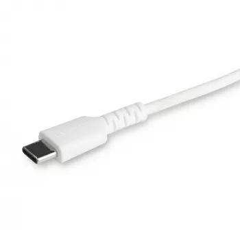 StarTech.com 6 pēdu (2 m) izturīgs balts USB-C uz Lightning kabelis – lielas slodzes izturīgs, pastiprināts ar aramīda šķiedru USB Type C uz Lightning lādēšanas/sinhronizācijas strāvas vads – Apple MFi sertificēts iPad/iPhone 12