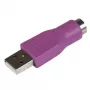 StarTech.com PS/2 tastatūras nomaiņas adapteris uz USB - V/S, USB A, PS/2, violets