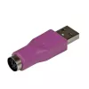 StarTech.com PS/2 tastatūras nomaiņas adapteris uz USB - V/S, USB A, PS/2, violets