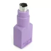 StarTech.com USB tastatūras uz PS/2 adapteris – kontaktligzda/kontaktdakša, PS/2, USB A, violets