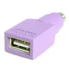 StarTech.com USB tastatūras uz PS/2 adapteris – kontaktligzda/kontaktdakša, PS/2, USB A, violets