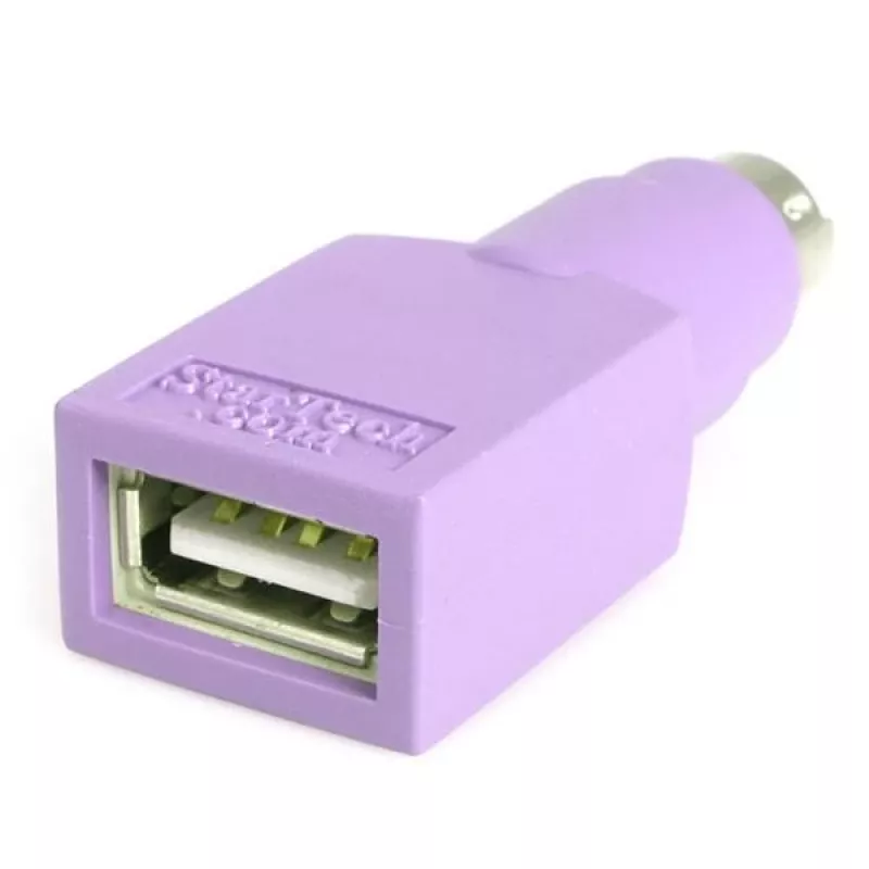 StarTech.com USB tastatūras uz PS/2 adapteris – kontaktligzda/kontaktdakša, PS/2, USB A, violets