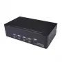 StarTech.com 4-Port Dual DisplayPort KVM Switch - 4K 60Hz, 3840 x 2160 pikseļi, 4K Ultra HD, Rack mounting, 18 W, 2U, Melns