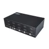 StarTech.com 4-Port Dual DisplayPort KVM Switch - 4K 60Hz, 3840 x 2160 pikseļi, 4K Ultra HD, Rack mounting, 18 W, 2U, Melns