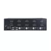StarTech.com 4-Port Dual DisplayPort KVM Switch - 4K 60Hz, 3840 x 2160 pikseļi, 4K Ultra HD, Rack mounting, 18 W, 2U, Melns