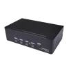 StarTech.com 4-Port Dual DisplayPort KVM Switch - 4K 60Hz, 3840 x 2160 pikseļi, 4K Ultra HD, Rack mounting, 18 W, 2U, Melns