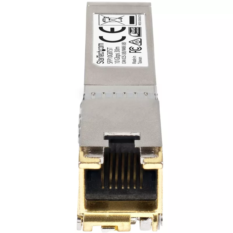 StarTech.com Cisco SFP-10GB-TC saderīgs SFP+ modulis - 10GBASE-T - SFP uz RJ45 Cat6/Cat5e - 10GE Gigabit Ethernet SFP+ - RJ-45 30m - Cisco Firepower, ASR1000, ASR9000