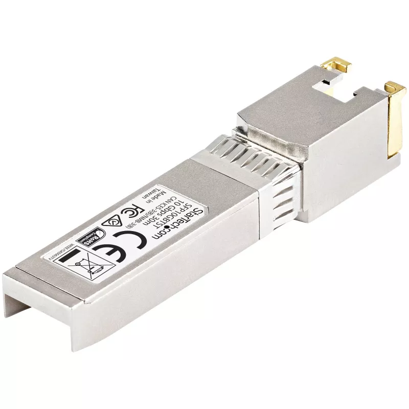 StarTech.com Cisco SFP-10GB-TC saderīgs SFP+ modulis - 10GBASE-T - SFP uz RJ45 Cat6/Cat5e - 10GE Gigabit Ethernet SFP+ - RJ-45 30m - Cisco Firepower, ASR1000, ASR9000
