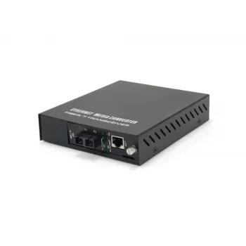 LevelOne RJ45 uz SC pārvaldīts ātrais Ethernet multivides pārveidotājs, vienmoda šķiedra, 20 km
