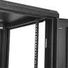 StarTech.com 4-stabu 24U serveru statīvs, bloķējams 19 collu datu statīvs datoru / AV / IT aprīkojumam, biroja / mājas tīkla statīvs ar riteņiem un regulējamām montāžas sliedēm