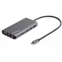 StarTech.com USB C daudzportu adapteris - USB-C Mini ceļojumu dokstacija ar 4K HDMI vai 1080p VGA - 3x USB 3.0 centrmezgls, SD, GbE, audio, 100 W PD caurlaide - pārnēsājama dokstacija klēpjdatoram/planšetdatoram
