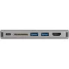 StarTech.com USB C daudzportu adapteris - USB-C Mini ceļojumu dokstacija ar 4K HDMI vai 1080p VGA - 3x USB 3.0 centrmezgls, SD, GbE, audio, 100 W PD caurlaide - pārnēsājama dokstacija klēpjdatoram/planšetdatoram