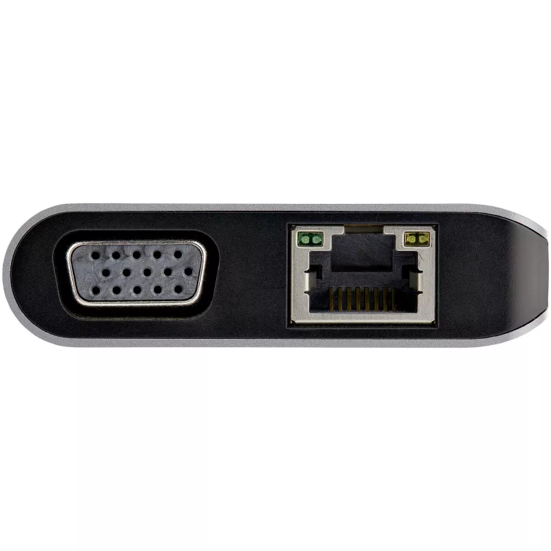 StarTech.com USB C daudzportu adapteris - USB-C Mini ceļojumu dokstacija ar 4K HDMI vai 1080p VGA - 3x USB 3.0 centrmezgls, SD, GbE, audio, 100 W PD caurlaide - pārnēsājama dokstacija klēpjdatoram/planšetdatoram