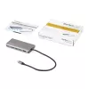 StarTech.com USB C daudzportu adapteris - USB-C Mini ceļojumu dokstacija ar 4K HDMI vai 1080p VGA - 3x USB 3.0 centrmezgls, SD, GbE, audio, 100 W PD caurlaide - pārnēsājama dokstacija klēpjdatoram/planšetdatoram