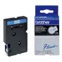 Marķēšanas lente 12mm Brother TC203 zila uz balta