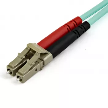 StarTech.com 10m (30 pēdas) LC/UPC uz LC/UPC OM4 daudzmodu optiskās šķiedras kabelis, 50/125µm LOMMF/VCSEL zipcord šķiedra, 100G, zemi ievades zudumi - LSZH optiskās šķiedras džempervads