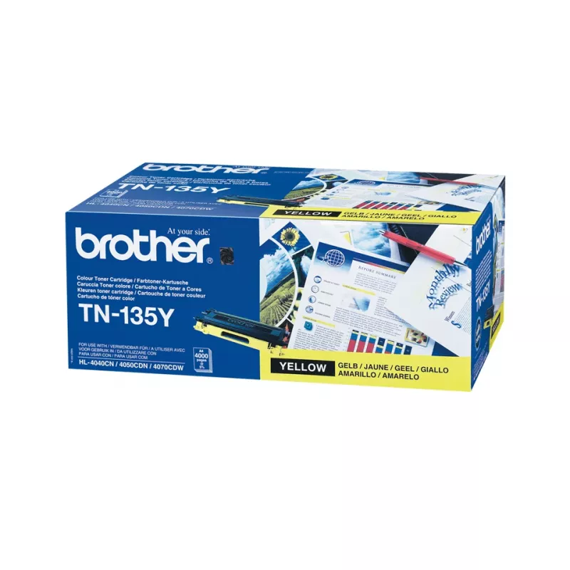 Tonera kasetne Brother TN-135Y 1500 lapas Dzeltens