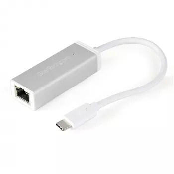 StarTech.com USB-C uz Gigabit tīkla adapteris - sudraba krāsā, vadu, USB, Ethernet, 5000 Mbit/s, sudraba