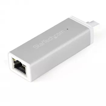 StarTech.com USB-C uz Gigabit tīkla adapteris - sudraba krāsā, vadu, USB, Ethernet, 5000 Mbit/s, sudraba
