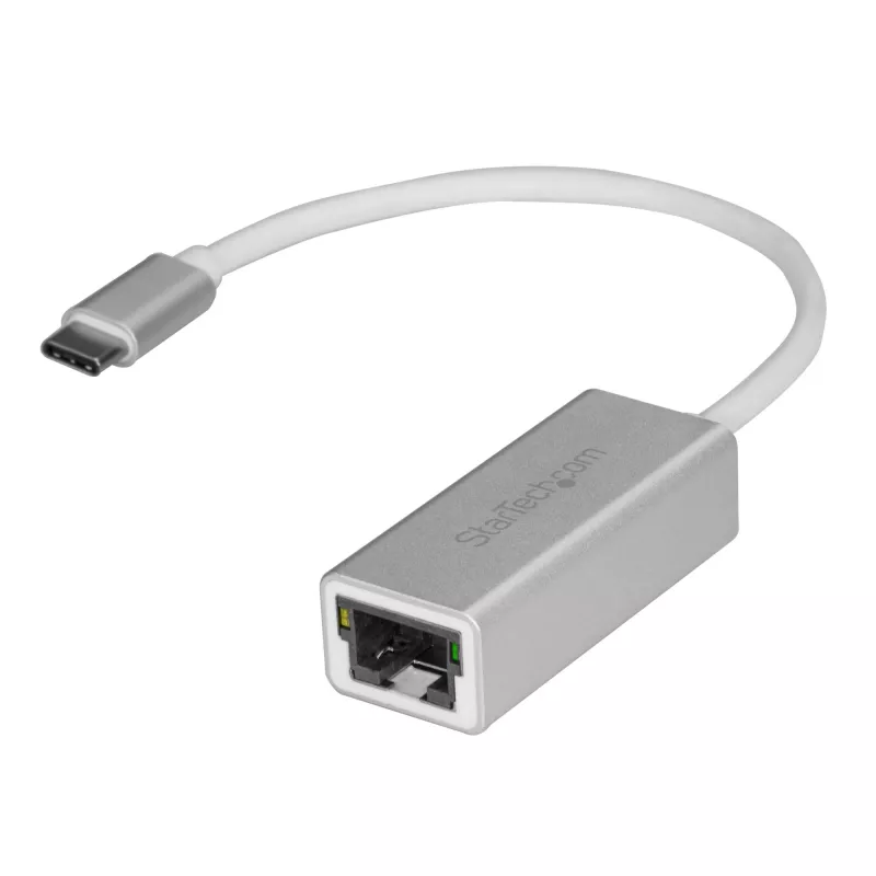 StarTech.com USB-C uz Gigabit tīkla adapteris - sudraba krāsā, vadu, USB, Ethernet, 5000 Mbit/s, sudraba