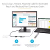 StarTech.com USB-C uz VGA adapteris - 1080p USB Type-C uz VGA adaptera sargspraudnis - USB-C (DP Alt Mode) uz VGA monitora/displeja video pārveidotājs - Thunderbolt 3 saderīgs - 12 collu garš pievienots kabelis - Uzlabotā CDP2VGA versija