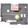 Laminēta lente Brother TZe132 12mm Sarkans uz caurspīdīga