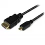 StarTech.com 50 cm Micro HDMI uz HDMI kabelis ar Ethernet - 4K 30Hz video - izturīgs ātrdarbīgs Micro HDMI Type-D uz HDMI 1.4 adaptera kabelis/konvertora vads - UHD HDMI monitori/TVS/Displeji - M/M