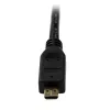 StarTech.com 50 cm Micro HDMI uz HDMI kabelis ar Ethernet - 4K 30Hz video - izturīgs ātrdarbīgs Micro HDMI Type-D uz HDMI 1.4 adaptera kabelis/konvertora vads - UHD HDMI monitori/TVS/Displeji - M/M