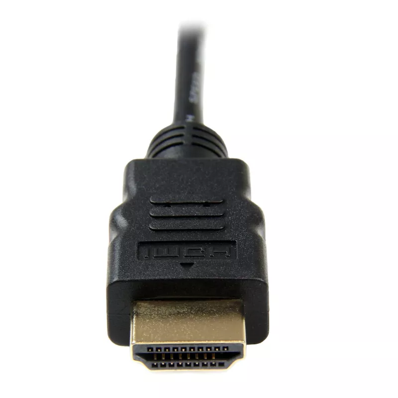StarTech.com 2 m Micro HDMI uz HDMI kabelis ar Ethernet – 4K 30 Hz video – izturīgs ātrgaitas Micro HDMI Type-D uz HDMI 1.4 adaptera kabelis/konvertora vads – UHD HDMI monitoriem/TV/displejiem – M/M