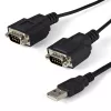 StarTech.com 6 pēdu (1,8 m) 2 portu FTDI USB uz seriālo RS232 adaptera kabelis ar COM saglabāšanu, USB uz RS232 adapteris - TAA