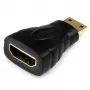 StarTech.com Mini HDMI uz HDMI adapteris - 4K ātrdarbīgs HDMI adapteris - 4K 30Hz Ultra HD ātrdarbīgs HDMI adapteris - HDMI 1.4 - zeltīti savienotāji - UHD Mini HDMI adapteris 4K - melns