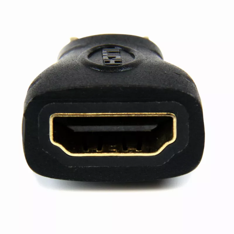 StarTech.com Mini HDMI uz HDMI adapteris - 4K ātrdarbīgs HDMI adapteris - 4K 30Hz Ultra HD ātrdarbīgs HDMI adapteris - HDMI 1.4 - zeltīti savienotāji - UHD Mini HDMI adapteris 4K - melns